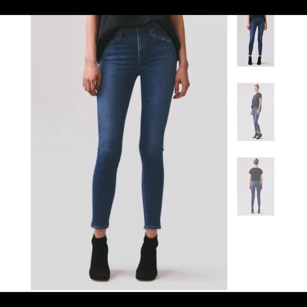 Agolde mid-rise skinny jeans